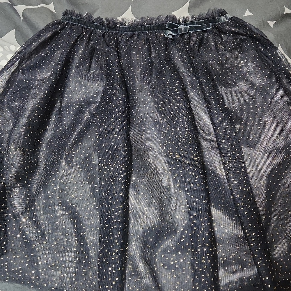 Zara Girls sparkling black grey skirt - Picture 2 of 8